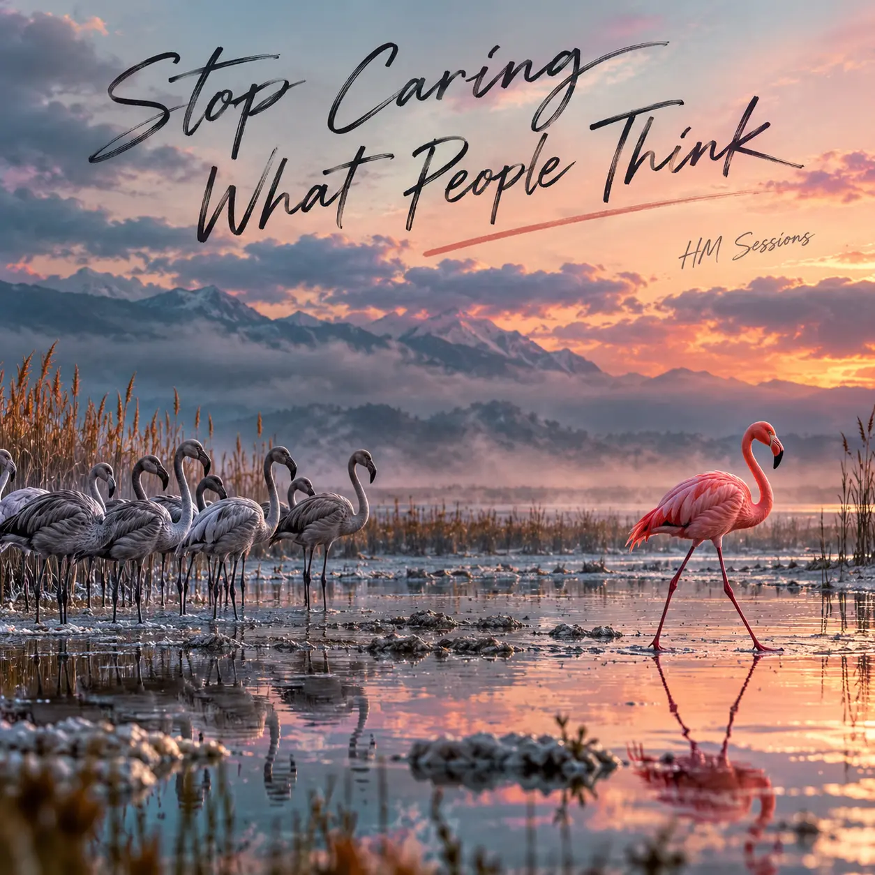 Stop Caring What People Think healing music album cover